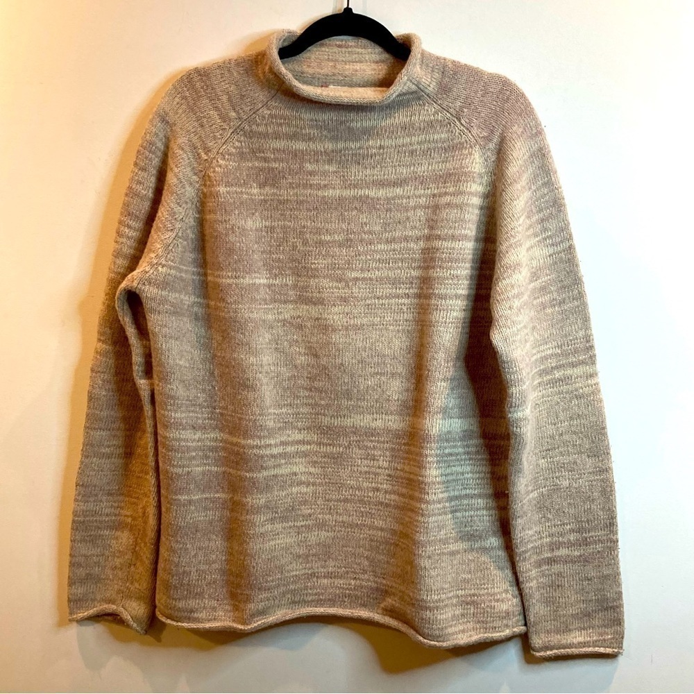 LEVI’S Sz XL Lambswool Blend Rolled Crew Neck Super Soft  Sweater